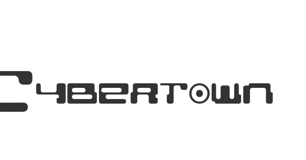 Cybertown Subterranean font thumb